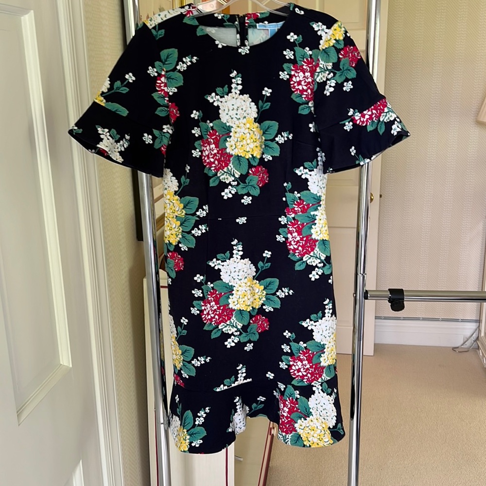 Draper James navy floral dress
